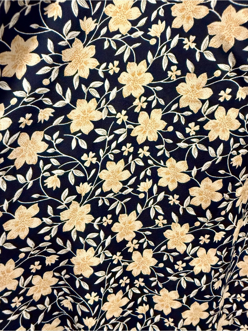Lulu's Black Maxi Dress with Golden Yellow Floral Print and Tie Front - Picture 6 of 7